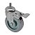 RODÍZIO RODA GIRATÓRIO ROSCA FREIO PVC BP 5 PO 130MM - Imagem 1