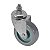 RODÍZIO RODA GIRATÓRIO ROSCA PVC BP 5 POLEGAD 130MM GLR510BP - Imagem 1