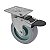 RODÍZIO RODA GIRATÓRIO FREIO PVC BP 4 POLEGA 100MM GL412BPFT - Imagem 1