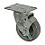 RODÍZIO RODA GIRATÓRIO FREIO PVC BP 2 POLEGADA 50MM GL210BPF - Imagem 1