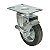 RODA RODÍZIO BORRACHA MACIÇA 3 POL 75MM GIRATÓRIO FREIO 40KG - Imagem 1