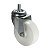 RODA RODÍZIO GIRATÓRIO ROSCA NYLON 4 POLEGAD 100MM 90KG - Imagem 1