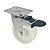 RODA RODÍZIO GIRATÓRIO FREIO NYLON 4 POLEGAD 100MM 90KG - Imagem 1
