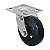 RODA RODÍZIO BORRACHA MOLDADA 5 POL 130MM GIRATÓRIO 180KG - Imagem 1