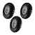 KIT 3 UN RODA PNEUM. AJAX CARGO 3.50-4 - 4L ARO ALUM. 7/8" - Imagem 1