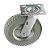 KIT 4 UN RODÍZIO GIRATÓRIO 8X2 RODA MACIÇA PU 250X4 - Imagem 2