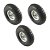 KIT 3 UN RODA PNEUM. AJAX CARGO 3.50-4 - 4L - ROLAM. 3/4" - Imagem 1
