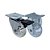 KIT 2 UN RODA RODÍZIO FIXO E GIRATÓRIO GEL 1,3/8 POL 40MM - Imagem 1