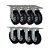 KIT 8 UN RODÍZIO FIXO E GIRATÓRIO PNEUMÁTICO CARGO SPEED 6X2 - Imagem 1