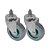 KIT 2 UN RODA RODÍZIO GIRATÓRIO ROSCA PVC BP 2 POL 50MM - Imagem 1