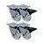 KIT 4 UN RODA RODÍZIO GIRATÓRIO FREIO GEL 3 POL 75MM MÓVEIS - Imagem 1