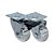 KIT 2 UN RODA RODÍZIO GIRATÓRIO FREIO GEL 3 POL 75MM MÓVEIS - Imagem 1