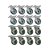 KIT 16 UN RODA RODÍZIO FIXO E GIRATÓRIO FREIO PVC BP 3" 75MM - Imagem 1