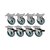 KIT 8 UN RODA RODÍZIO FIXO GIRATÓRIO TRAVA PVC BP 3 POL 75MM - Imagem 1