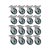 KIT 16 UN RODA RODÍZIO FIXO E GIRATÓRIO PVC BP 5 POL 130MM - Imagem 1