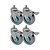 KIT 4 UN RODA RODÍZIO GIRATÓRIO ROSCA FREIO PVC BP 5" 130MM - Imagem 1