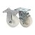 KIT 2 UN RODA RODÍZIO FIXO E GIRATÓRIO FREIO NYLON 4" 100MM - Imagem 1