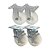KIT 4 UN RODA RODÍZIO FIXO E GIRATÓRIO FREIO NYLON 5" 130MM - Imagem 1