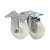 KIT 2 UN RODA RODÍZIO FIXO E GIRATÓRIO NYLON 5 POL 130MM - Imagem 1