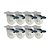 KIT 8 UN RODA RODÍZIO GIRATÓRIO FREIO TRAVA NYLON 5 PO 130MM - Imagem 1
