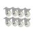 KIT 8 UN RODA RODÍZIO FIXO NYLON 5 POLEGADAS 130MM FRIGORÍFICO - Imagem 1