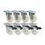 KIT 8 UN RODA RODÍZIO GIRATÓRIO FREIO TRAVA NYLON 5 PO 130MM - Imagem 1