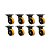 KIT 8 UN RODA RODÍZIO GIRATÓRIO 8" PU MOLDADO GMX82 PE 900KG - Imagem 1