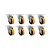 KIT 8 UN RODÍZIO RODA GIRATÓRIO 4" PU MOLDADO GL414 PN 300KG - Imagem 1