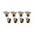 KIT 8 UN RODÍZIO FIXO GIRATÓRIO FREIO 3" PU MOLDADO 170KG - Imagem 1