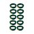 KIT 10 UN ARAME GALVANIZADO REVEST PVC VERDE VONDER1KG BWG16 - Imagem 1
