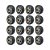 KIT 16 UN RODA PVC CINZA 3 POL 80KG P/ RODÍZIO - Imagem 1
