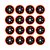 KIT 16 UN RODA PVC LARANJA 3 POL 80KG P/ RODÍZIO - Imagem 1