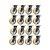 KIT 16 UN RODÍZIO RODA GIRATÓRIO FREIO POLIURETANO 8" 203MM - Imagem 1