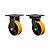 KIT 2 UN RODÍZIO FIXO GIRATÓRIO 6" PU MOLDADO FERRO MX 700KG - Imagem 1