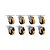 KIT 8UN RODÍZIO GIRATÓRIO FREIO 5" POLIURETANO MOLDADO 300KG - Imagem 1