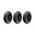 KIT 3UN RODA MACIÇA PU 3.25-8 ROL.ROLETE1" ARO PLÁSTICO 80KG - Imagem 1