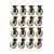 KIT16UN RODÍZIO RODA FIXO GIRATÓRIO FREIO POLIURETAN 8 203MM - Imagem 1