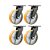 KIT 4 UN RODÍZIO RODA GIRATÓRIO POLIURETANO 8" 203MM - Imagem 1