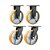 KIT 4 UN RODÍZIO FIXO E GIRATÓRIO POLIURETANO 8" 203MM - Imagem 1