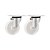 KIT 2 UN RODÍZIO RODA GIRATÓRIO NYLON AÇO 5" 127MM - Imagem 1