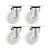 KIT 4 UN RODÍZIO RODA GIRATÓRIO NYLON AÇO 4" 101MM 130KG - Imagem 1