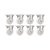 KIT 8 UN RODÍZIO RODA FIXO NYLON AÇO ZINCADO 3" 76MM 100KG - Imagem 1