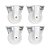 KIT 4 UN RODÍZIO RODA FIXO NYLON AÇO ZINCADO 2" 50MM 60KG - Imagem 1