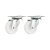 KIT 2 UN RODÍZIO RODA GIRATÓRIO NYLON AÇO 2" 50MM 60KG - Imagem 1