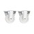 KIT 2 UN RODÍZIO RODA FIXO NYLON AÇO ZINCADO 2" 50MM 60KG - Imagem 1
