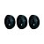 KIT 3 UN RODA BORRACHA MOLDADA 6 POL 220KG PARA RODÍZIO - Imagem 1