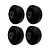 KIT 4 UN RODA BORRACHA MOLDADA 4 POL 150KG P/ RODÍZIO - Imagem 1