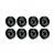 KIT 8 UN RODA 512 POL IPROPILENO 5 POL 100KG P/ RODÍZIO - Imagem 1