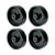 KIT 4 UN RODA 312 POL IPROPILENO 3 POL 60KG P/ RODÍZIO - Imagem 1