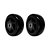 KIT 2 UN RODA PVC PRETO 4 POL 100KG PARA RODÍZIO - Imagem 1